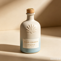 Bouteille en céramique personnalisée TONFO pour tequila, bouteille décorative en céramique pour spiritueux, emballage pour spiritueux
