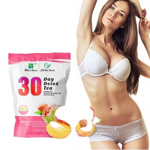 <span class=keywords><strong>Thé</strong></span> Détox Bio Ventre Plat Shaped Skinny 30 Jours, Sachets de <span class=keywords><strong>Thé</strong></span> aux Fruits de Pêche Frais, Emballage Sous Vide en Vrac - Product Image 2