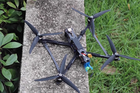 Kit de châssis de drone FPV HSKRC MAK4 10 pouces, argenté, haute puissance moteur, divers accessoires de vol pour quadricoptère, bras en fibre de carbone 7 mm