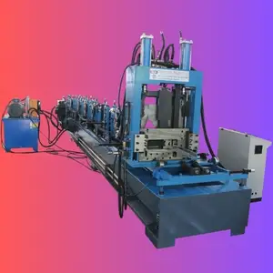 Automatic Steel C Z Profile Purlin Roll Forming Machine