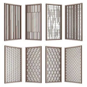 Cloison de séparation commerciale personnalisée en acier inoxydable, grille ajourée sculptée moderne, mobilier d'hôtel pour salle à manger/salon - Product Image 4