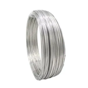 Cable de acero galvanizado brillante, alambre de acero recubierto de zinc para fabricación de uñas