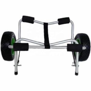 Lega di alluminio anodizzato pesante 150 libbre canoe canadesi, grandi carrelli di alluminio del carrello di kayak - Product Image 2