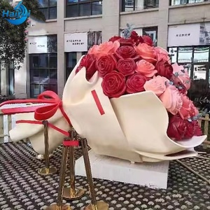 Statua Personalizzata 3D Grande Bouquet di Rose per Esterni, Scultura Floreale per Parco Giardino, Decorazione Creativa, <span class=keywords><strong>Regalo</strong></span> - Product Image 1