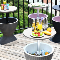 Boissons à bière portables, refroidisseur de glace, baril de Table, Bar de jardin, vente en gros