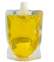 Pochette Doypack transparente personnalisée par le fabricant avec bec verseur, en PE recyclable, pour lait, jus, eau, détergent, sauce, shampoing, gel douche, miel
