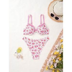 Traje de Baño Personalizado 2023, Bikini Brasileño Extremo Micro para Mujer, Estampado Personalizado de Alta Calidad, Conjunto de Bikini Triangular con Tiras - Product Image 5