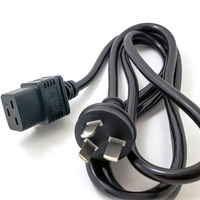 Câble d'alimentation pour serveur avec prise AU 16A, câble d'extension horizontal PDU de 1,8 m, câble à trois fiches C19 pour serveurs