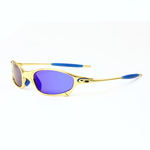 Occhiali da Sole <span class=keywords><strong>Juliet</strong></span> UV400 con Lenti Polarizzate a Specchio, Montatura in Metallo, Stile Y2K alla Moda, Tecnologia Avanzata, Oro Opaco Nero, Copertura Completa - Product Image 4