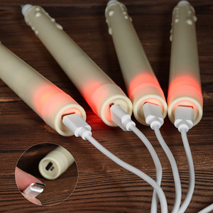 <span class=keywords><strong>2025</strong></span> USB có thể sạc lại 8 "nhấp nháy Flameless <span class=keywords><strong>Led</strong></span> nến taper điều khiển từ xa cao dài bảng đám cưới ngà Chân nến - Product Image 5