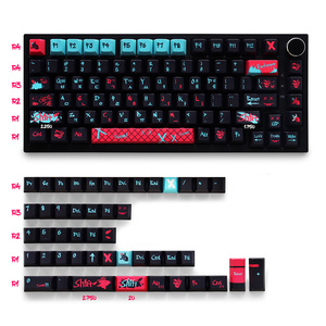 Teclas con Diseño Jinx en Varios Idiomas (US/JP/KR/RU/DE/<span class=keywords><strong>ES</strong></span>/FR/AR), Perfil Cherry, Sublimación de Tinta PBT para Teclados Mecánicos de 61/68/87/104/108 Teclas - Product Image 6