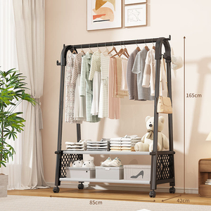 Standing Coat <b>Rack</b> Clothes Storage <b>Rack</b> Freestanding 8 Hook Entryway - Product Image 4