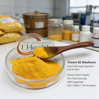 JULYHEALTH fournit de la vitamine B2 en poudre de haute qualité en vrac, riboflavine, vitamine B2 en poudre, CAS 83-88-5, poudre de riboflavine