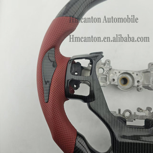 Volant de direction pratique en fibre de carbone perforée avec revêtement en cuir pour Lexus ES250 RX300 RX - Vente chaude - Product Image 5