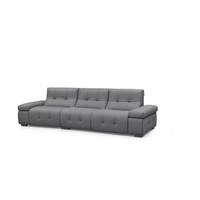 Canapé sectionnel électrique inclinable 3 places en cuir véritable pour salon, mobilier de maison et appartement