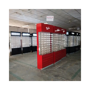 Exhibidor de Gafas de Lujo Personalizado, con Cerradura, Tipo <span class=keywords><strong>Torre</strong></span>, con Luz LED, Mueble para Óptica, Exhibidor de Lentes de Sol - Product Image 1