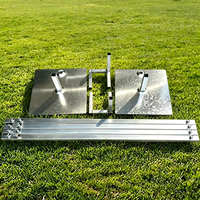 Statif Latar Belakang Adjustable Heavy Duty Baru dengan Double Crossbar untuk Dekorasi Pesta Pernikahan, Sistem Penyangga Latar Foto Booth