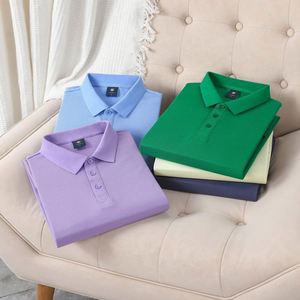 LCC823 High Quality Custom LOGO Polo Work Clothes Blank Plain Cotton Mens Business Employee Golf Polo Shirt With Embroidery Logo - Product Image 5
