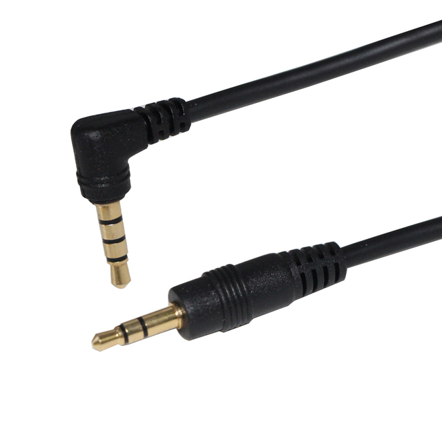 3.5mm Stereo Male DC Plug Stripped PVC SJTOW KC-TRS-TRRS Audio Extension Cable-AUX Cord for Headphones Car Speakers Phones MP3