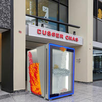 Réfrigérateur commercial élégant à porte unique avec compresseur pour présentation