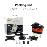 Mini servo FT1017M à engrenages métalliques, boîtier PA66+GF, moteur à 180 degrés pour kit Raspberry Pi 5 8 Go/4K Pro Drone Microbit
