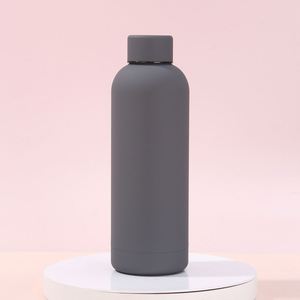 Custom Logo Rubber Coated Vacuum <b>Thermos</b> <b>Bottle</b> Stainless Steel American Style Small Mouth Sports Water <b>Bottle</b> With Strap - Product Image 3