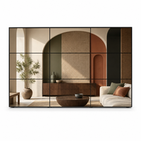 Mur vidéo LCD 46 pouces avec cadre de 0,88 mm, écran matriciel UHD HD à raccordement sans soudure pour salle d'exposition