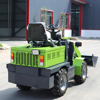 Spedizione Gratuita, Caricatore Frontale per Trattore, Mini Caricatore Articolato Elettrico a Batteria 4WD per Uso Agricolo in Vendita