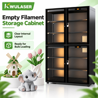 Armoire de stockage multi-bobines pour filament d'imprimante 3D avec tamis moléculaire et contrôle d'humidité zoné double rangée PLA PETG ABS TPU Nylon PVA