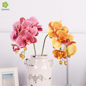 Orchidées Phalaenopsis artificielles, fleurs en soie à 9 têtes, haute simulation, décorations de mariage - Product Image 4