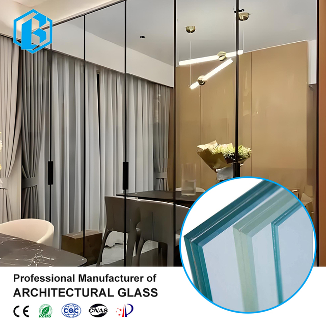High Quality Impact Resistant Tempered Safety Laminated Glass for Curtain Walls and Industrial Applications
