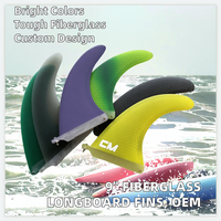 Ailerons de planche de surf Longboard en fibre de verre de 9 pouces de conception OEM accessoires d'aileron de planche de surf personnalisés bienvenus