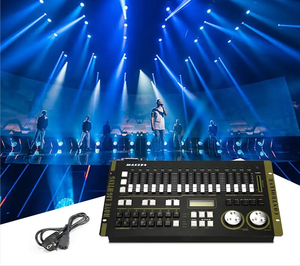 Consola Profesional de Control DMX 384 30 Chase para Equipos de Escenario e Iluminación, Eventos de <span class=keywords><strong>DJ</strong></span> y Bodas - Product Image 4