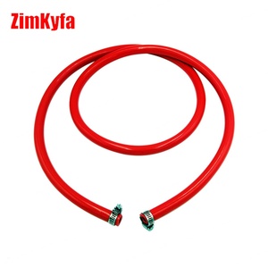 Conjunto de Línea de Gas para Cerveza con Manguera de Aire Roja de 1.5M y Abrazaderas de Acero Inoxidable para Equipos de Elaboración de Cerveza Casera - Product Image 3