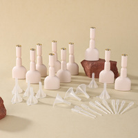 Lot de 10 flacons de portionnement en verre gel beige résistant à la lumière de 13ml avec 10 entonnoirs et 10 compte-gouttes