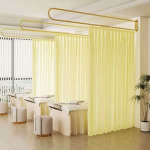 Cortina Divisoria para Salón de Belleza en Oferta, Cortina con Barra de Soporte Larga en Forma de U, Cortinas Opacas para Camas de Belleza en Venta - Product Image 5