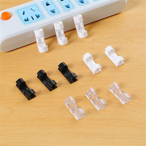 20 pièces/ensemble Auto-adhésif Organisateur De Fil De Câble de Ligne Clip Boucle En Plastique Clips Attaches Fixateur Fixation Support - Product Image 2