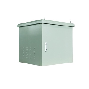 Armoire réseau extérieure murale 9U avec ventilateurs RAL7035SN Blanc, armoire télécom IP65 - Product Image 4