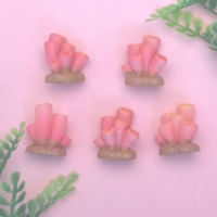 100 Figuras Decorativas de Coral Oceánico de Resina Kawaii, Modelo para Manualidades, Decoración del Hogar, Miniatura, Accesorios para Jardín de Hadas