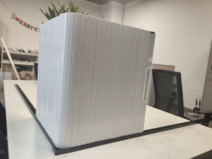 Puerta <span class=keywords><strong>Enrollable</strong></span> Horizontal de PVC y ABS Resistente, Persianas Enrollables para Armarios de Cocina y Guardarropas, por Proveedor OEM - Product Image 4