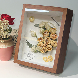 Đen Trắng óc chó Gỗ MDF 24x16 bóng hộp sâu 3D bóng hộp khung bán buôn - Product Image 4