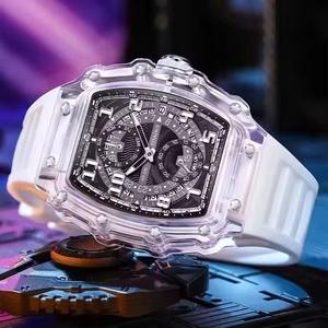 Drioshipping New Men's Watch Design Tonneau Watch for Men <b>Waterproof</b> Luxury Sport <b>Wristwatch</b> - Product Image 3