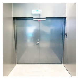 <span class=keywords><strong>Puerta</strong></span> de Salida Cortafuego de Acero con <span class=keywords><strong>Barra</strong></span> Antipánico, <span class=keywords><strong>Puerta</strong></span> de Acero Cortafuego Personalizada de Una Hoja con Rejilla <span class=keywords><strong>Exterior</strong></span> para Emergencias - Product Image 1