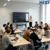 Monitor Profesional Ultra Ancho HRAY de 98 Pulgadas 16:9, 10 bits, 1.07B de Profundidad de Color, con Servicio OEM para Salas de Reuniones y Educación