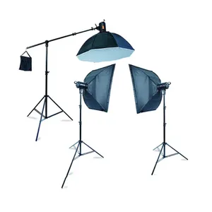 Support de lumière de cerf-volant réglable sans fil Softbox LED lumière vidéo continue pour équipement de photographie luminosité réglable