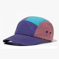 Gorras de 5 Paneles Personalizadas de Nailon Impermeables de Secado Rápido para Hombre, Ideales para Campamento y Running