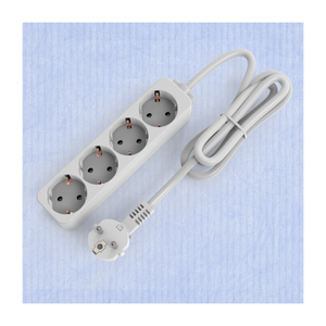 Regleta de Enchufes Eléctrica Europea con 4 Tomas de Corriente, Cable de Alimentación de 1.5/3/5 Metros y Enchufe - Product Image 5