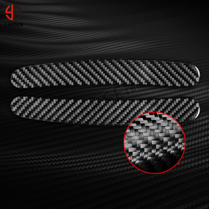Adesivo auto 2 pz per Benz Smart 453 Fortwo 2016 2021 in fibra di carbonio per auto maniglie per porte esterne accessori per auto - Product Image 5