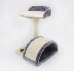 Árbol para Gatos Multifuncional Moderno Color Gris Sisal con Poste Rascador, en Promoción - Product Image 6