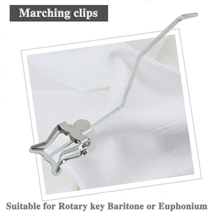 Clips <span class=keywords><strong>de</strong></span> marche pour porte-partiturs <span class=keywords><strong>de</strong></span> marche à clé rotative pour baritone et euphonium - Product Image 2